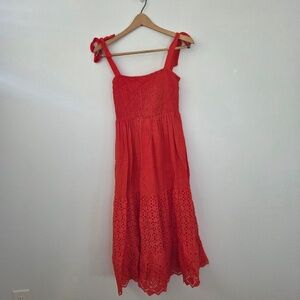 Maxi Dress with Tie Straps - Small